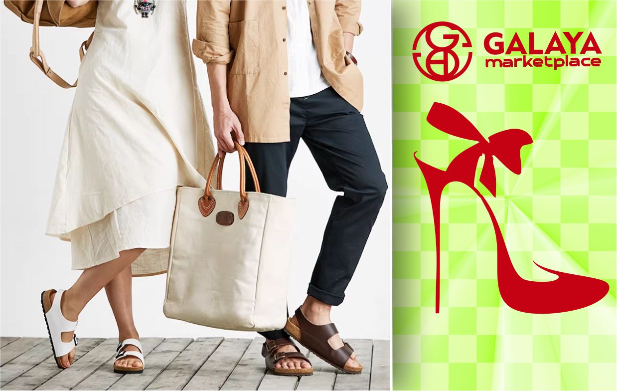 Devo Cork Sandals - Sepatu Kasual Floral Buckle